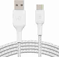 Alternative view of BELKIN CABLE DURATEK PLUS USB-C to USB-A WITH STRAP 1m - WHITE F2CU069BT04