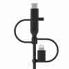 Belkin Universal cable with micro USB ,USB C and lightning connectors 1m-CAC001BT1MBK - Image 3
