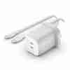 BELKIN DUAL 65W USB-C PD GAN WALL CHARGER WITH PPS, 65W SINGLE PORT USE, PD 45W, PD 20W DUAL PORT USE - Image 2