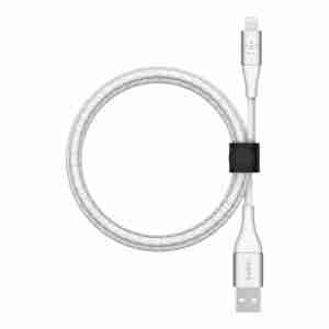 Belkin Cable duratek plus lightning to usb A with strap 1m - WHITE F8J236BT04