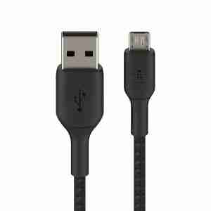 Alternative view of BELKIN BOOST CHARGE™ MICRO-USB TO USB-A CABLE, 1M BLACK-CAB005BT1MBK
