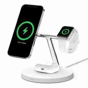 BELKIN BOOST CHARGE PRO 3-IN-1 15W WIRELESS CHARGER-WIZ009MYWH