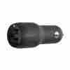 BELKIN BOOST CHARGE DUAL USB-A PORT CAR CHARGER 24W, BLACK-CCB001BTBK