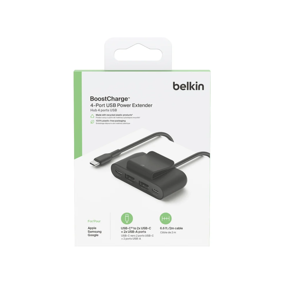 BELKIN 4-PORT USB POWER EXTENDER, 2M BLK-BUZ001bt2MBKB7 - Image 5