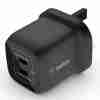 BELKIN DUAL 45W USB-C PD GAN FAST CHARGER WITH PPS, PD 45W MAX SINGLE PORT. PD 25W, PD 20W DUAL PORT