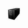 Lightwave LW 1500VA UPS front panel with LED indicators Side view showing vents and compact footprint Rear view with 3‑pin output socket UPS powering office setup during power cut Close‑up of LED lights and operating status UPS displayed with a desktop PC and router