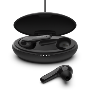 Belkin soundform earbuds with wireless charging-PAC002BTBK-GR