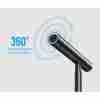 UGREEN CM379 desktop microphone front view USB-C mic with one-touch mute button Flexible gooseneck mic on desktop setup Close-up of LED mute indicator on CM379 UGREEN microphone on video conferencing setup Packaging of UGREEN CM379 microphone