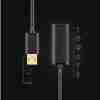 "UGREEN US121 30 m USB extension cable with chipset" "USB 2.0 male to female active cable 30 m length" "Long‑distance USB extender plug and play 30 m" "UGREEN black USB cable chipset amplifier 30 m view" "USB cable extended connection for gaming consoles 30 m" "Active USB 2.0 extension cable for office setup 30 m"