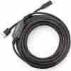 "UGREEN US122 10 m active USB A to B printer cable" "USB 2.0 printer extension cable with chipset 10 m" "Long‑distance active printer cable plug and play" "Black USB A to B cable with amplifier chipset" "Extended connection to printer via USB cable" "Active USB 2.0 cable for scanner or printer"