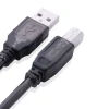 "UGREEN US122 10 m active USB A to B printer cable" "USB 2.0 printer extension cable with chipset 10 m" "Long‑distance active printer cable plug and play" "Black USB A to B cable with amplifier chipset" "Extended connection to printer via USB cable" "Active USB 2.0 cable for scanner or printer"