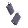 UGREEN USB-C to HDMI Adapter 70450 side angle Close-up of USB-C male and HDMI female ends Adapter connecting MacBook to 4K display UGREEN 70450 used in an office presentation setup Slim and portable USB-C to HDMI 60Hz converter Product packaging of UGREEN 4K USB-C to HDMI adapter