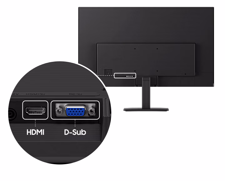 Samsung Essential Monitor(flat)-LS22D300GAMXUE - Image 3