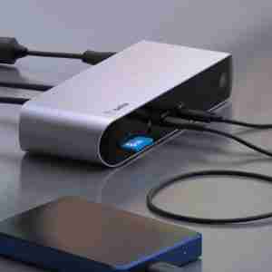 Alternative view of BELKIN CONNECT PRO THUNDERBOLT 4 DOCK, GRAY-INC006VFSGY