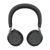 Over-the-head Jabra Evolve2 75 UC-certified headset with USB/Bluetooth connectivity and HearThrough technology