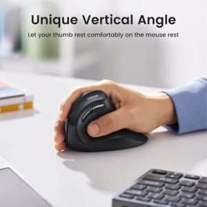 Alternative view of UGREEN Multi-Mode Vertical Mouse Black - MU008