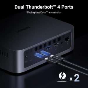 Alternative view of UGREEN NASync DXP480T Plus 4-Slot Network Attached Storage - CM718