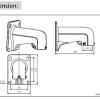 Hikvision Short Arm Wall Mount Bracket - DS-1618ZJ - Image 4