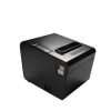 Syble P80-B desktop receipt printer front view Syble P80-B receipt printer with paper roll inserted Side view of Syble P80-B printer on counter Receipt being printed from Syble P80-B Back panel ports of Syble P80-B printer Compact Syble P80-B thermal printer next to POS terminal