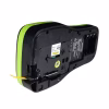 PT-100E portable handheld label printer front view PT-100E printer printing 12 mm label tape PT-100E Bluetooth label printer connected to smartphone PT-100E rechargeable mini printer on office desk PT-100E compact design for mobile label printing PT-100E label printer creating waterproof barcode labels