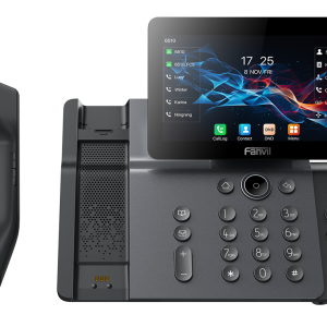 Fanvil V66 Pro Prime Business Phone with wireless handset on executive office desk