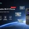 Fanvil W620W portable WiFi phone front view Fanvil W620W wireless SIP handset display Fanvil W620W rugged VoIP handset with belt clip Fanvil W620W WiFi 6 enterprise phone Fanvil W620W push-to-talk VoIP handset Fanvil W620W Bluetooth wireless IP phone