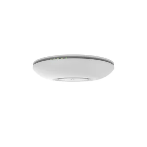 MikroTik cAP-2nD ceiling mounted access point cAP-2nD installed on office ceiling MikroTik wireless access point indoor setup cAP-2nD dual ethernet ports view MikroTik RouterBOARD ceiling WiFi device minimalist ceiling WiFi access point design