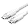 VENTION USB C to USB C cable white 1M USB 3.2 Gen 2 cable aluminium alloy connector Fast charging USB C cable VENTION TRGWF White USB C cable premium design High speed 10Gbps USB-C cable Durable aluminium USB C connector