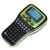 PT-160C portable label printer handheld view Brother PT-160C label maker with keyboard Portable label printer printing cable tags PT-160C LCD display label preview Handheld label printer for office organization Compact thermal label printer PT-160C use case