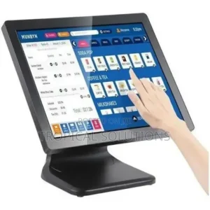 Syble XB-S82 POS front view Syble POS touchscreen display Retail POS system Syble XB-S82 Syble cash register setup All-in-one POS terminal Syble Syble XB-S82 side ports view