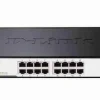 Compact D-Link 16-port Fast Ethernet desktop switch for LAN networking