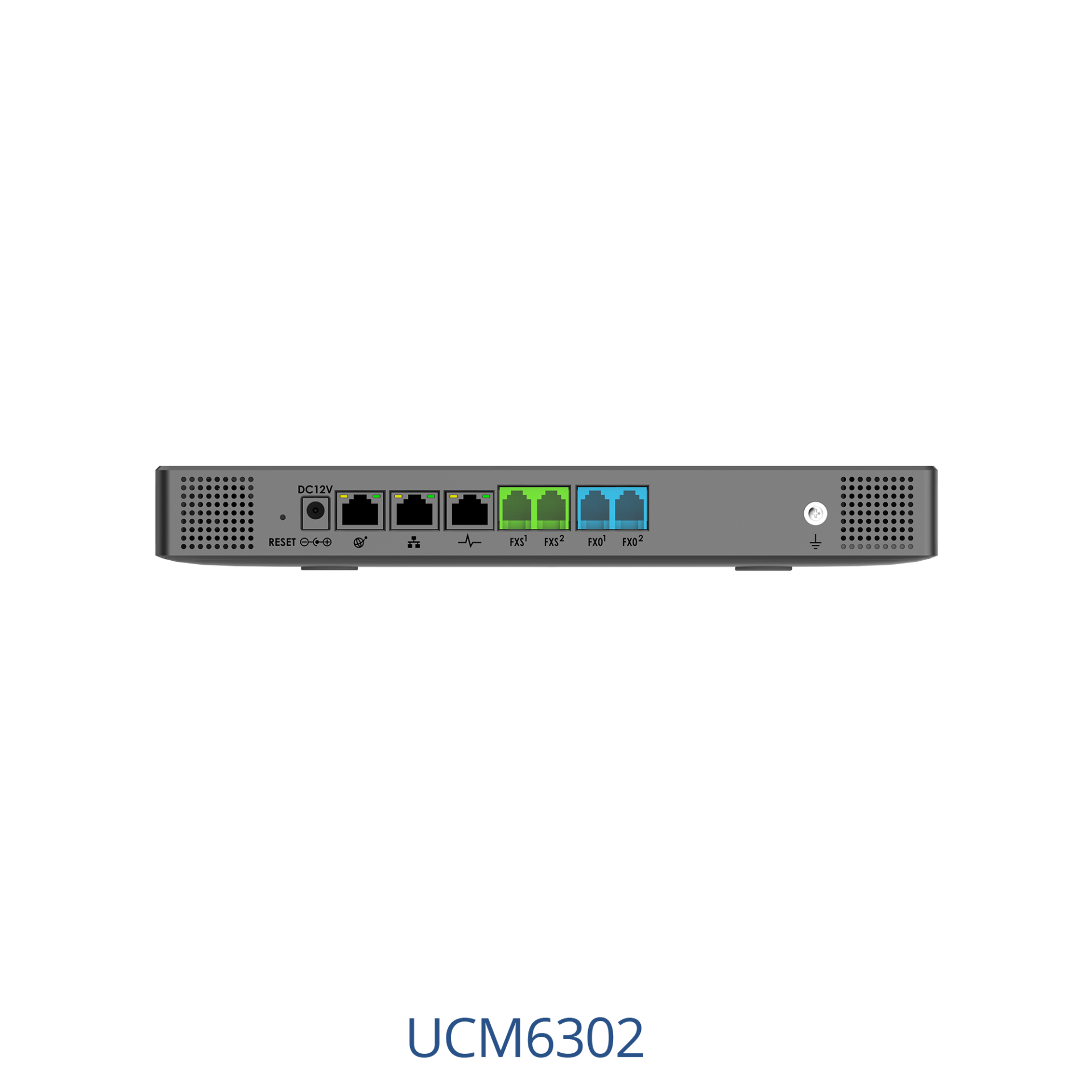 Grandstream UCM6302 IP PBX back