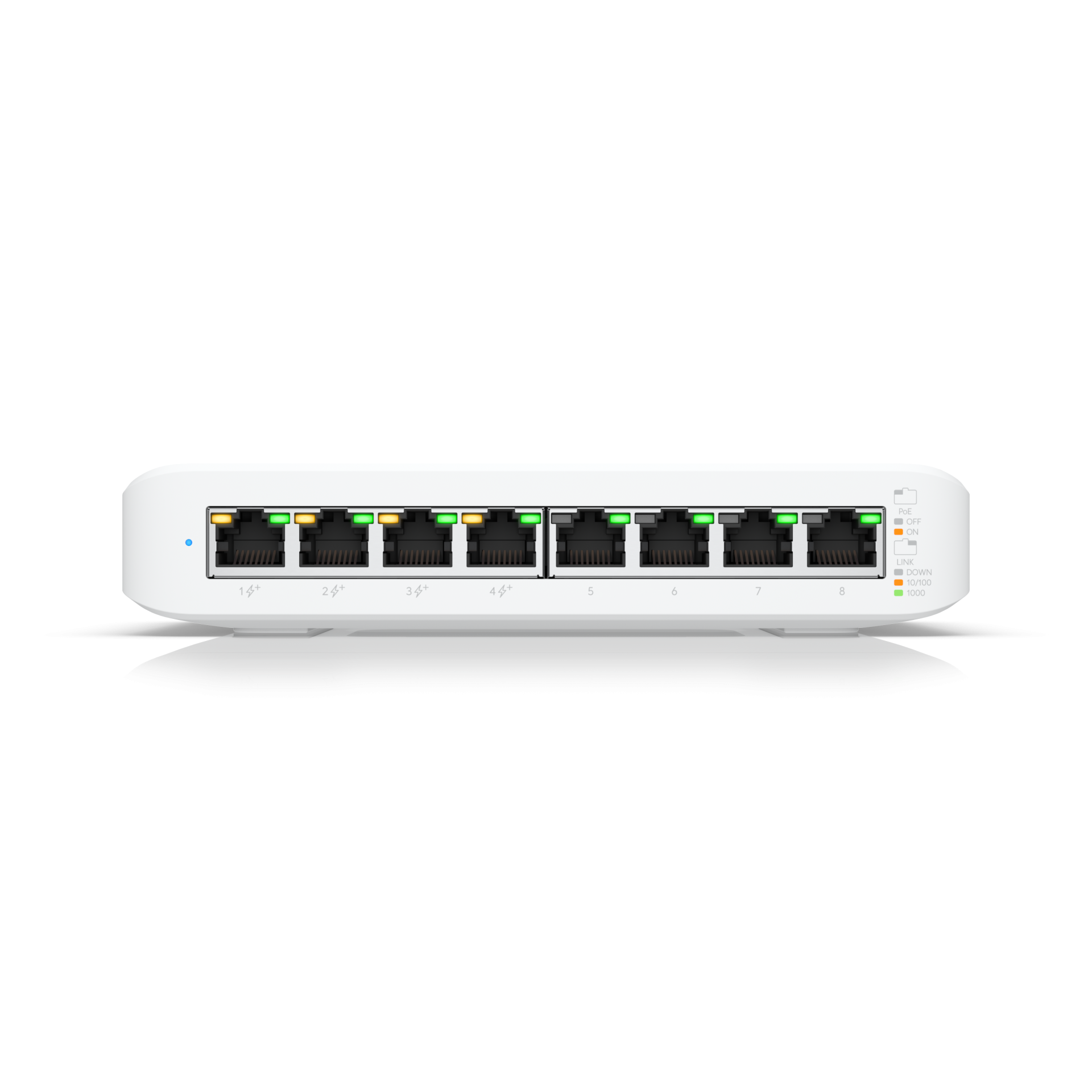 Ubiquiti managed network switch with wall mount design