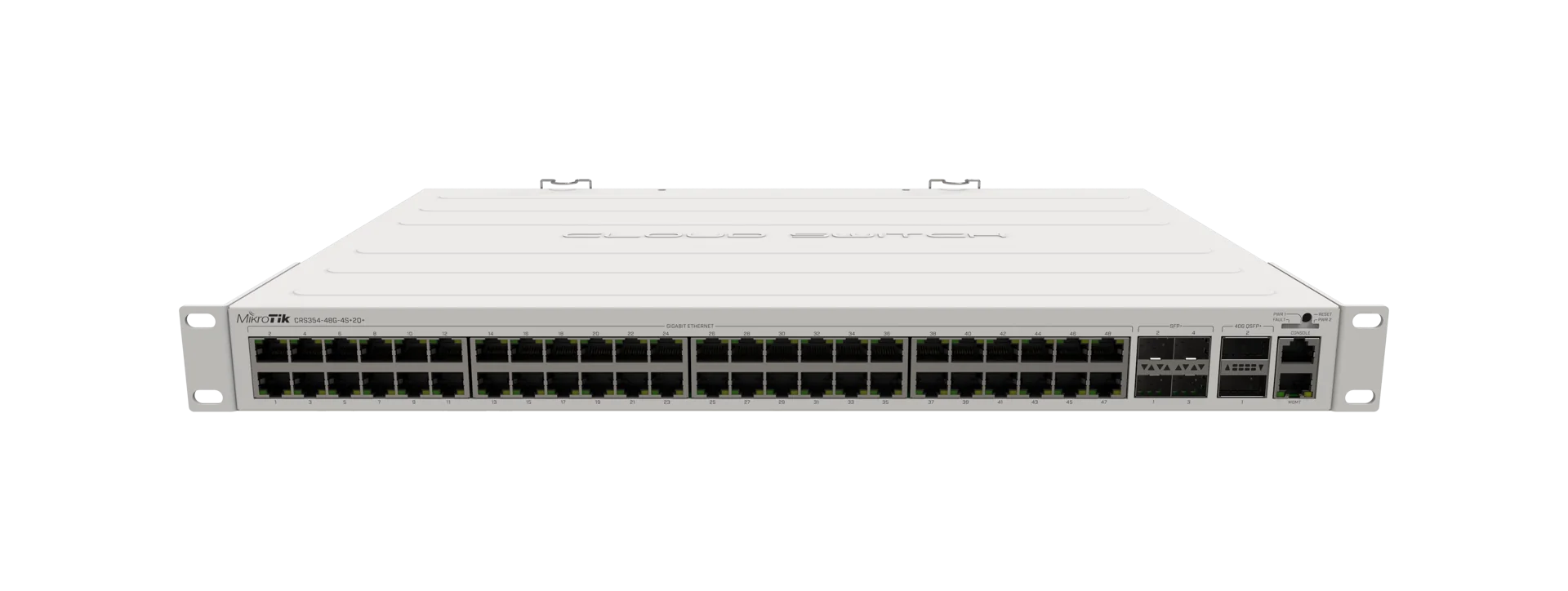 MikroTik CRS354-48G-4S+2Q+RM rackmount managed switch
