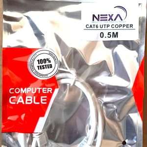 NEXA Copper CAT6 UTP Patch Cord 0.5M