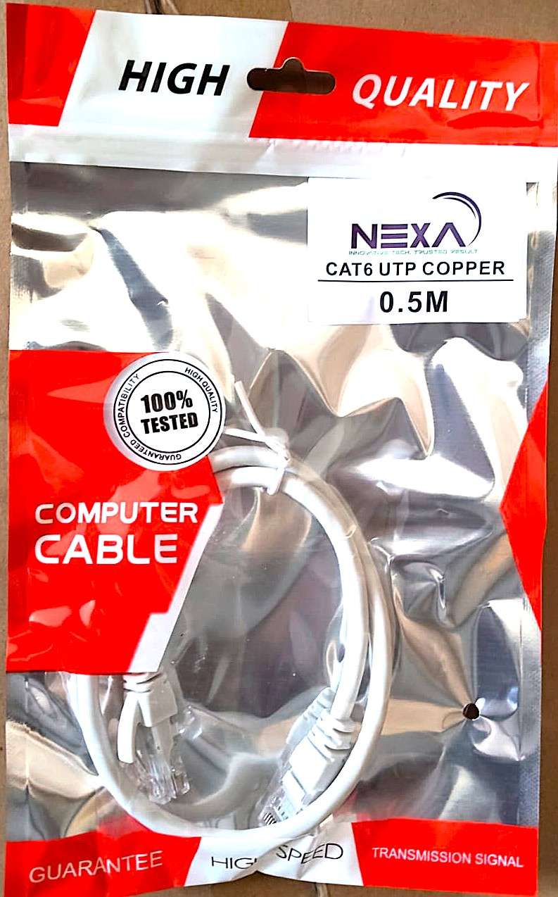 NEXA Copper CAT6 UTP Patch Cord 0.5M