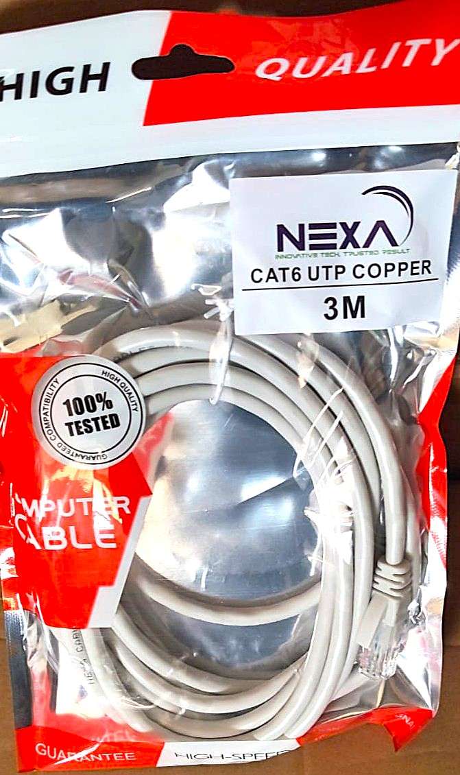 NEXA Copper CAT6 UTP Patch Cord 3M Grey