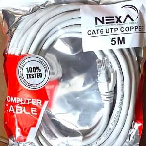 NEXA Copper CAT6 UTP Patch Cord 5M Grey