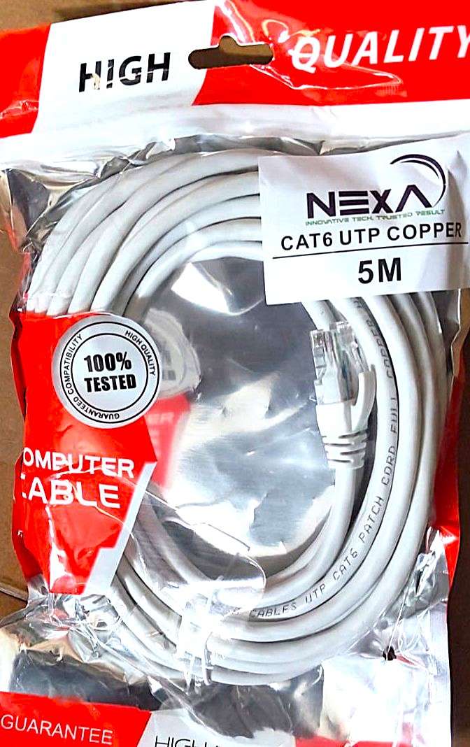 NEXA Copper CAT6 UTP Patch Cord 5M Grey