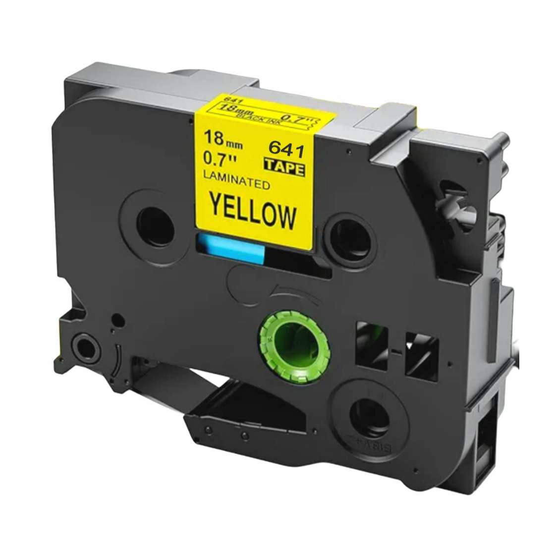 Brother TZ2-641 black on yellow laminated labeling tape