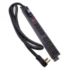 8-Way C13 Aluminum PDU with UK plug