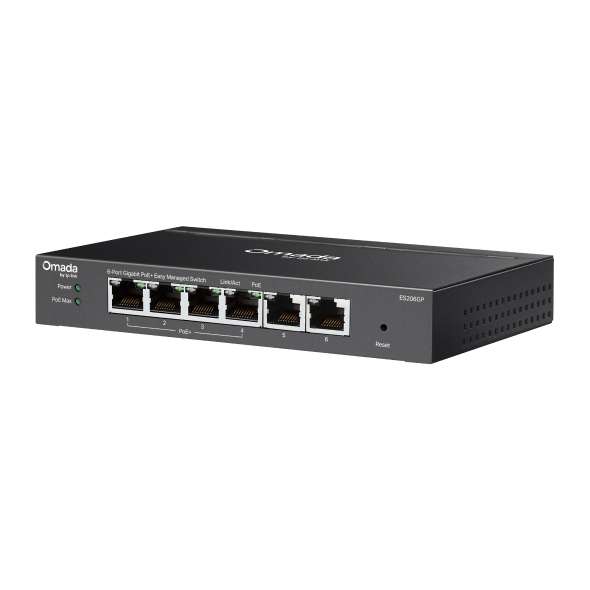 TP-Link ES206GP Omada 6-Port Gigabit Easy Managed PoE+ Switch - Image 3