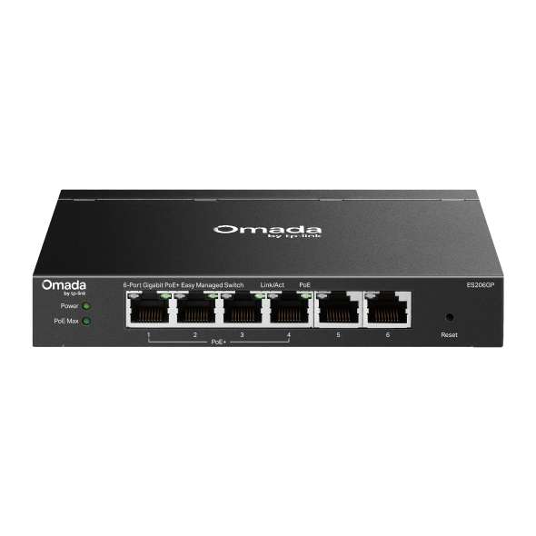 TP-Link ES206GP Omada 6-Port Gigabit Easy Managed PoE+ Switch