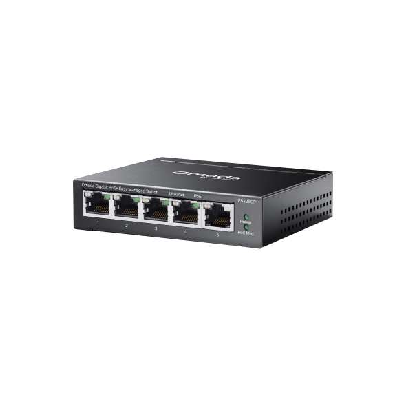 TP-Link ES205GP Omada 5-Port Gigabit Easy Managed PoE+ Switch ports view
