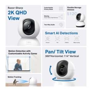 Alternative view of TP-Link Tapo C220 Pan Tilt Home Security Wi-Fi Camera