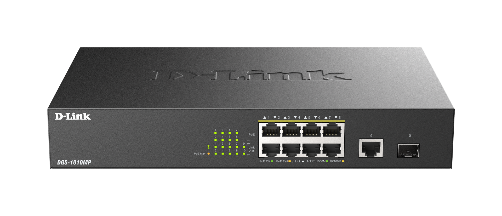 DGS-1010MP 10-Port Gigabit PoE Switch