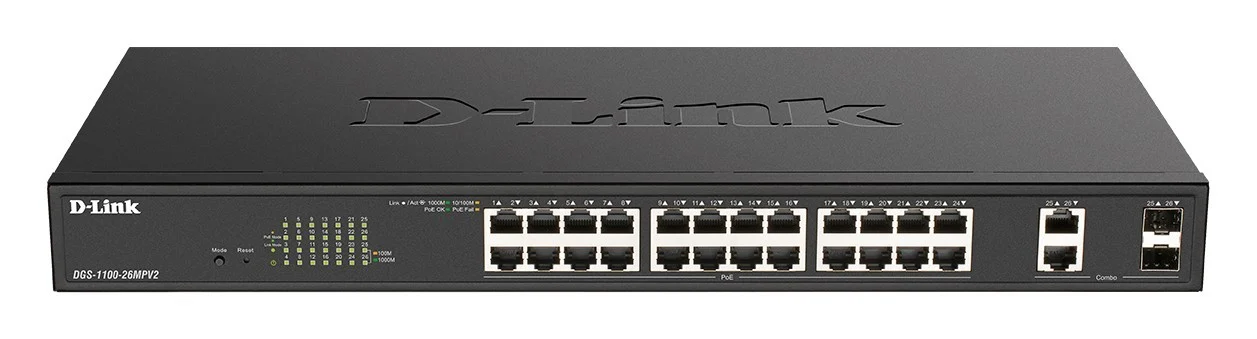 DGS-1100-26MPV2 PoE Smart Switch