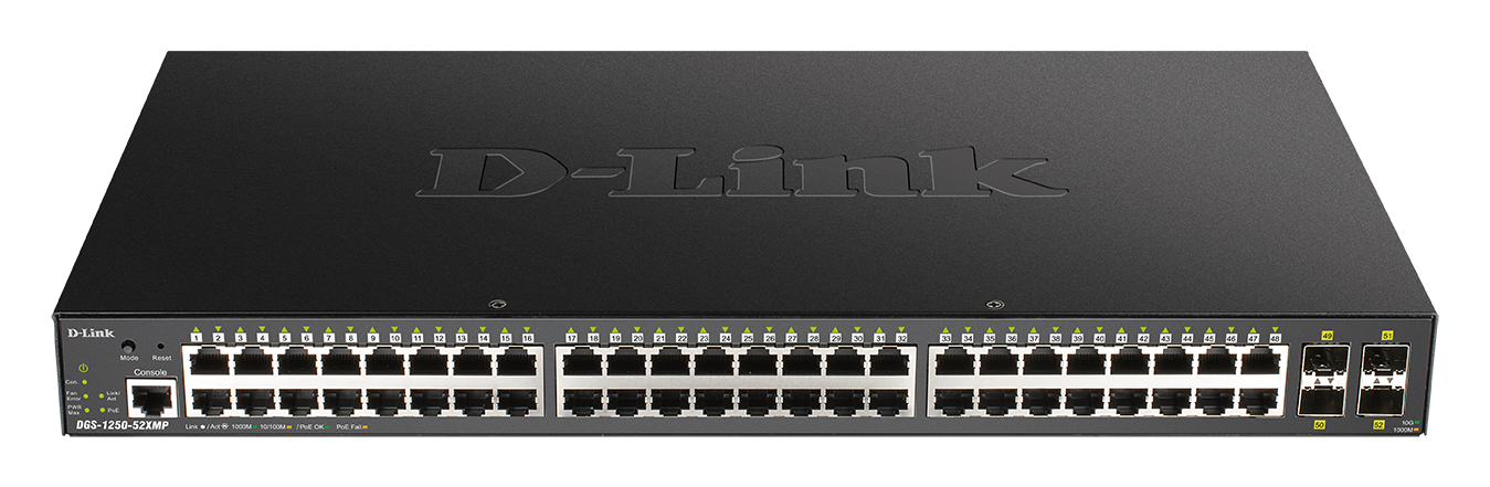 DGS-1250-52X 48-Port Smart Managed Gigabit Switch