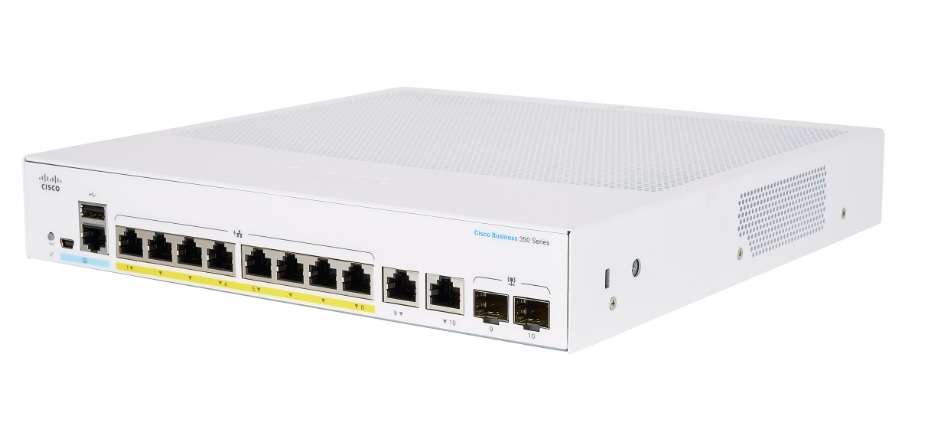 Cisco CBS350-8FP-2G 8-Port Gigabit PoE+ Managed Switch with 2 Gigabit SFP Combo Ports - Image 2