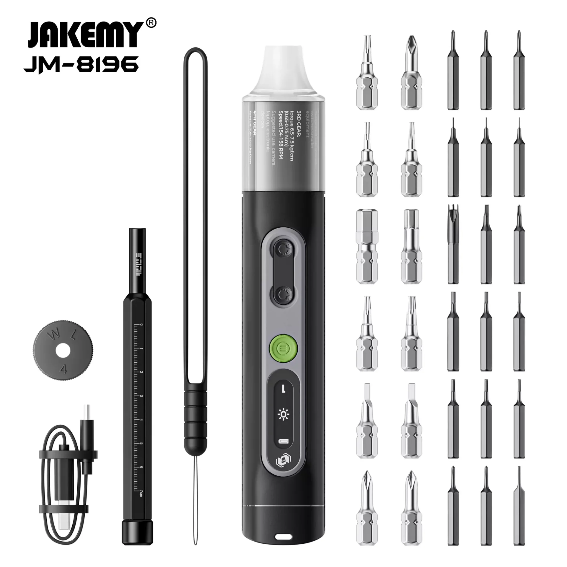 JAKEMY JM-8196 Electric Screwdriver Tool Set - Image 2